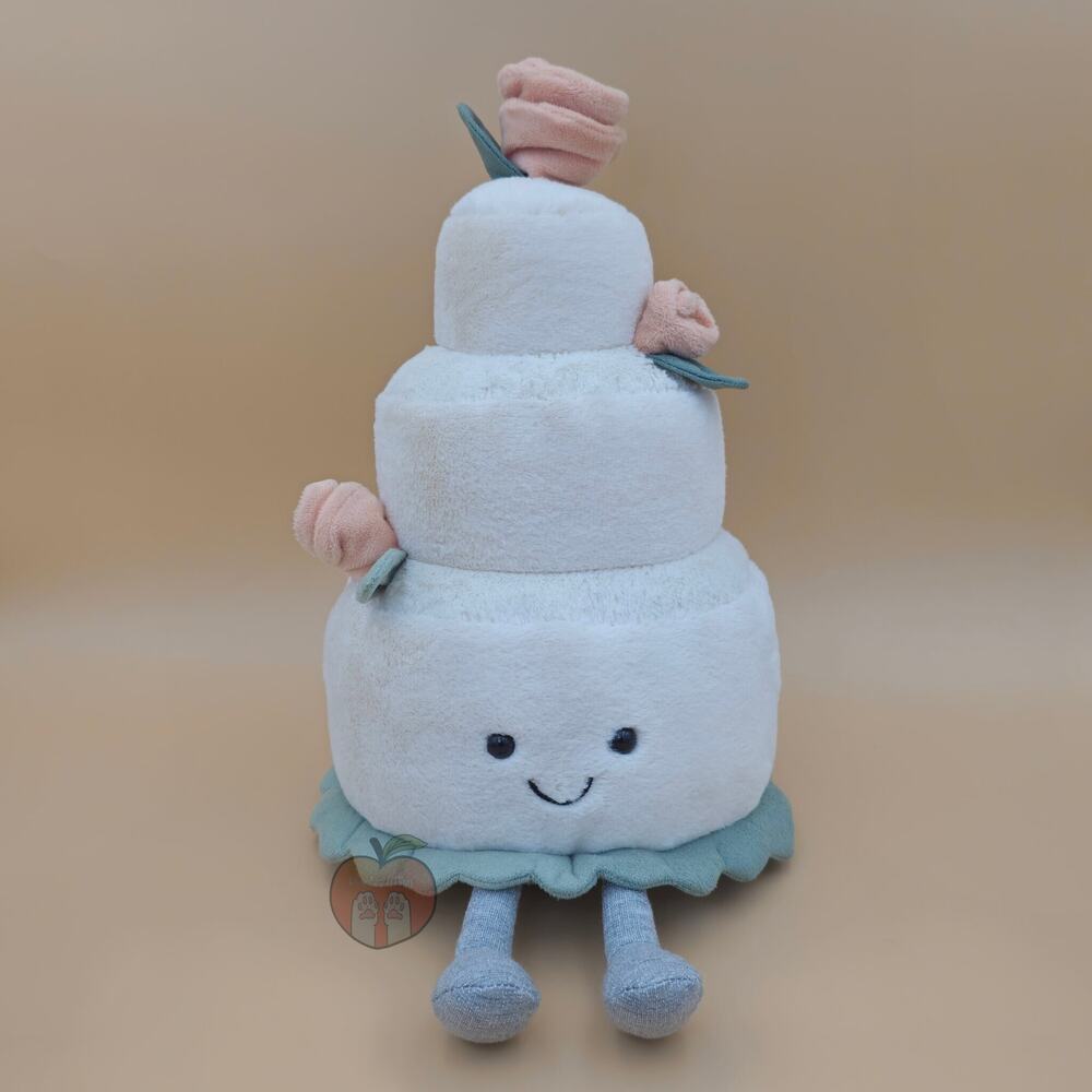 Jellycat Amuseables Wedding Cake - AUTHENTIC - NEW WITH TAGS